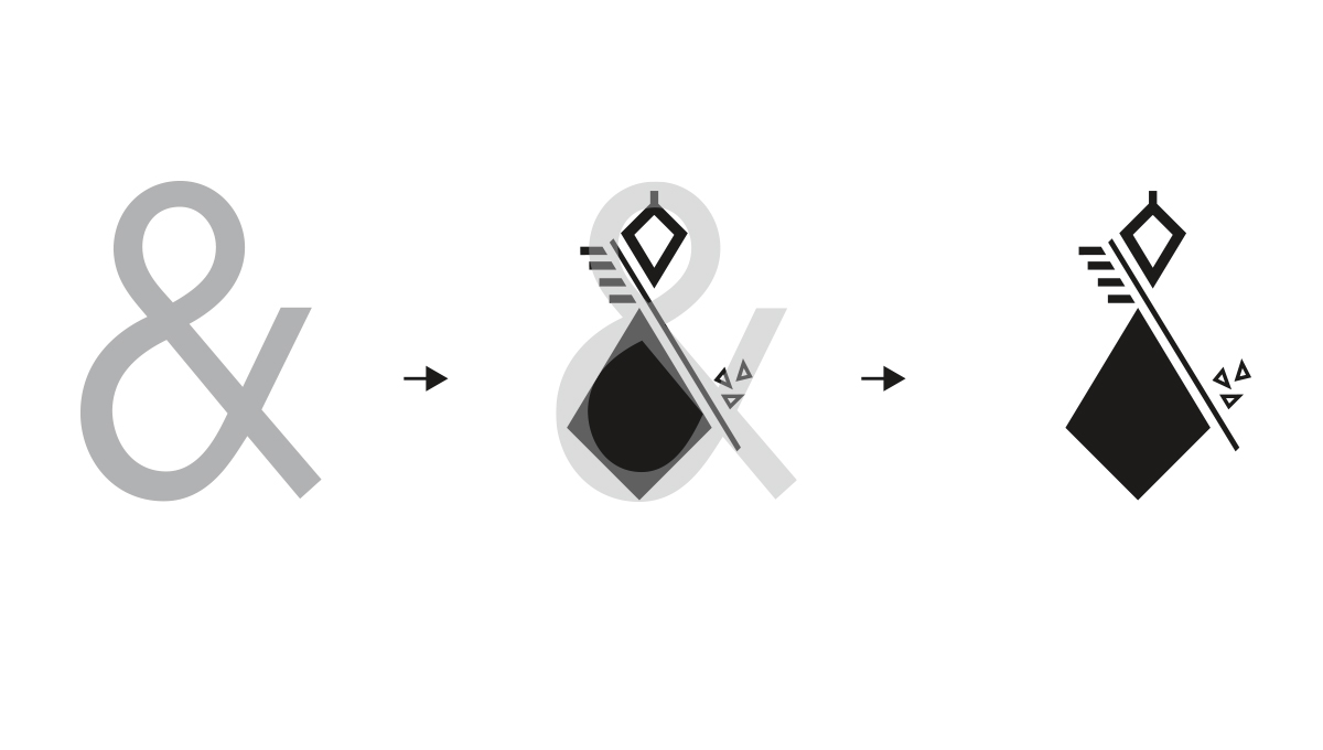 Une esperluette stylisée. Le signe graphique & stylisé pour donner le logo de la brasserie artisanale. vidéo marseille