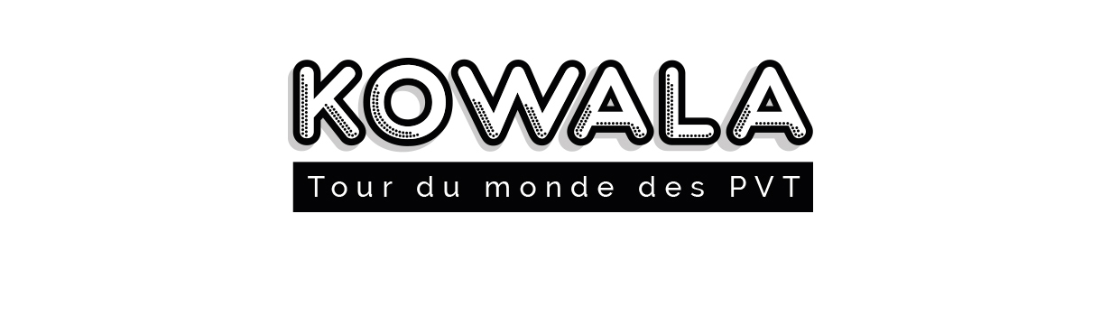 le logo de Kowala en version monochrome. Identité visuelle de Kowala - Tour du monde des PVT