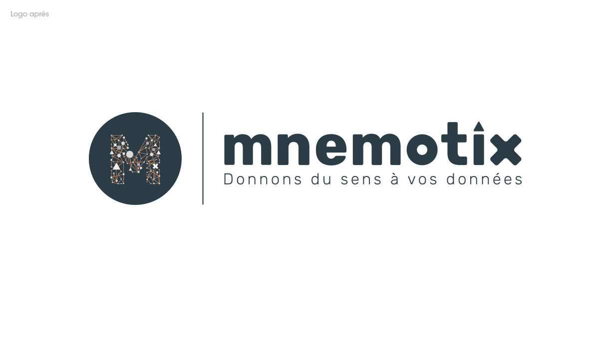 Le nouveau logo de Mnemotix. Mnemotix, donnons du sens à vos données