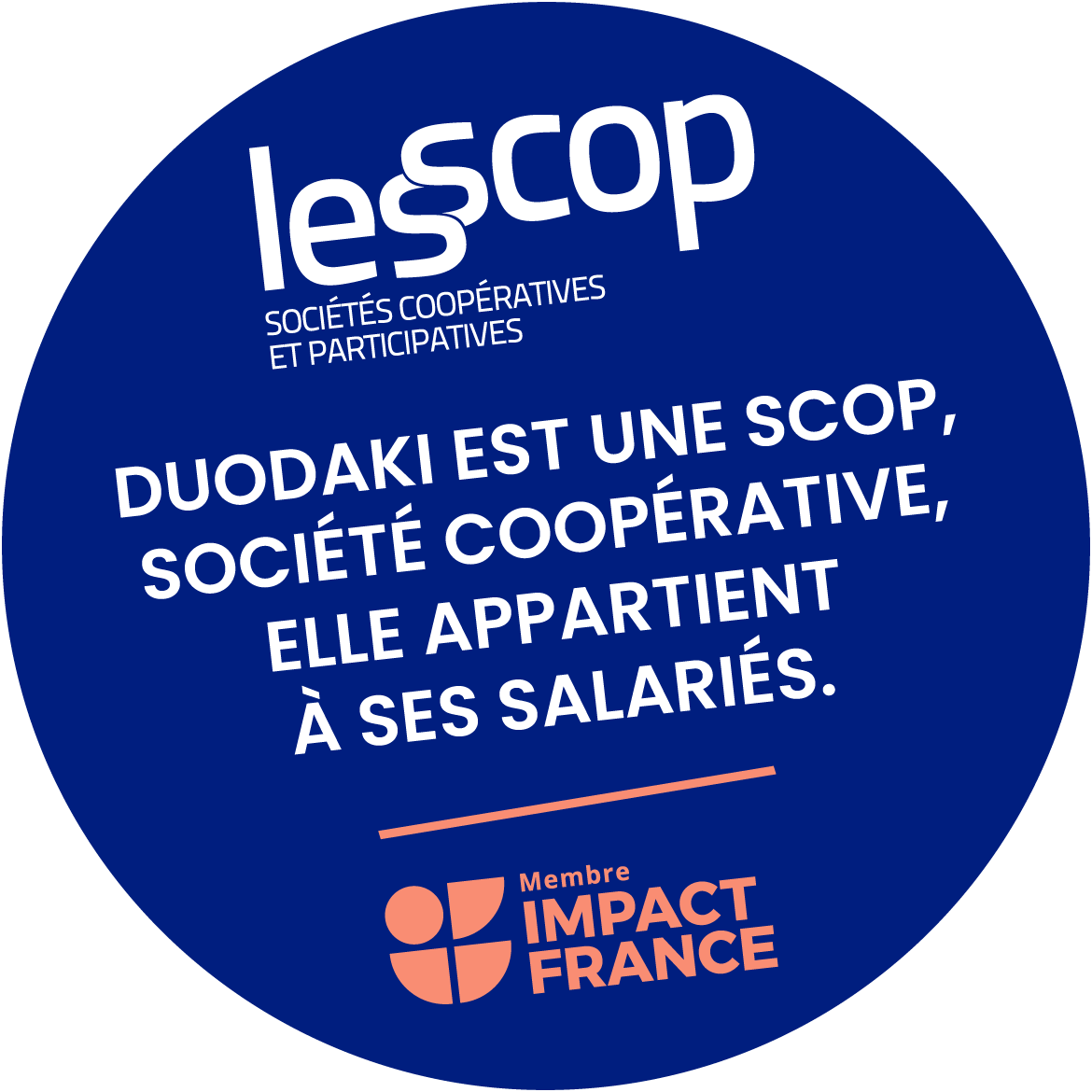 Logo des réseaux auxquels appartient DUODAKI - Les Scop et Impact France